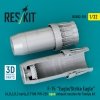 RESKIT RSU32-0151 F-15 Eagle/Strike Eagle (A,B,C,D,E early,J) F100-PW-220 open exhaust nozzles for Tamiya kit (3D Printed) 1/32